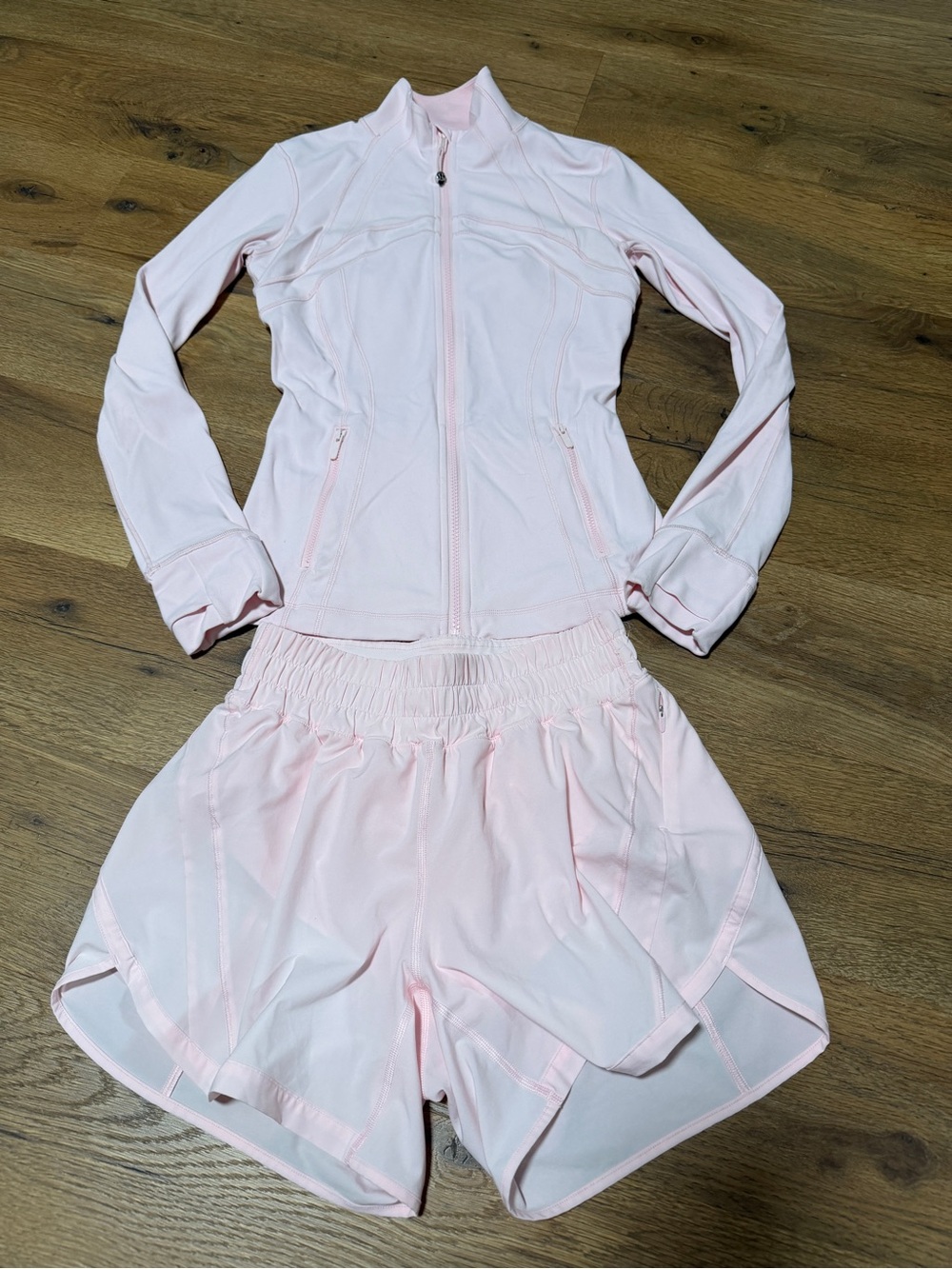 Lululemon Define Jacket and Track That Shorts Set
